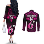 custom-sydney-sixers-cricket-couples-matching-off-the-shoulder-long-sleeve-dress-and-long-sleeve-button-shirts-2023-unique-indigenous-art-mix-polynesian-pattern