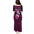 custom-sydney-sixers-cricket-family-matching-puletasi-dress-and-hawaiian-shirt-2023-unique-indigenous-art-mix-polynesian-pattern