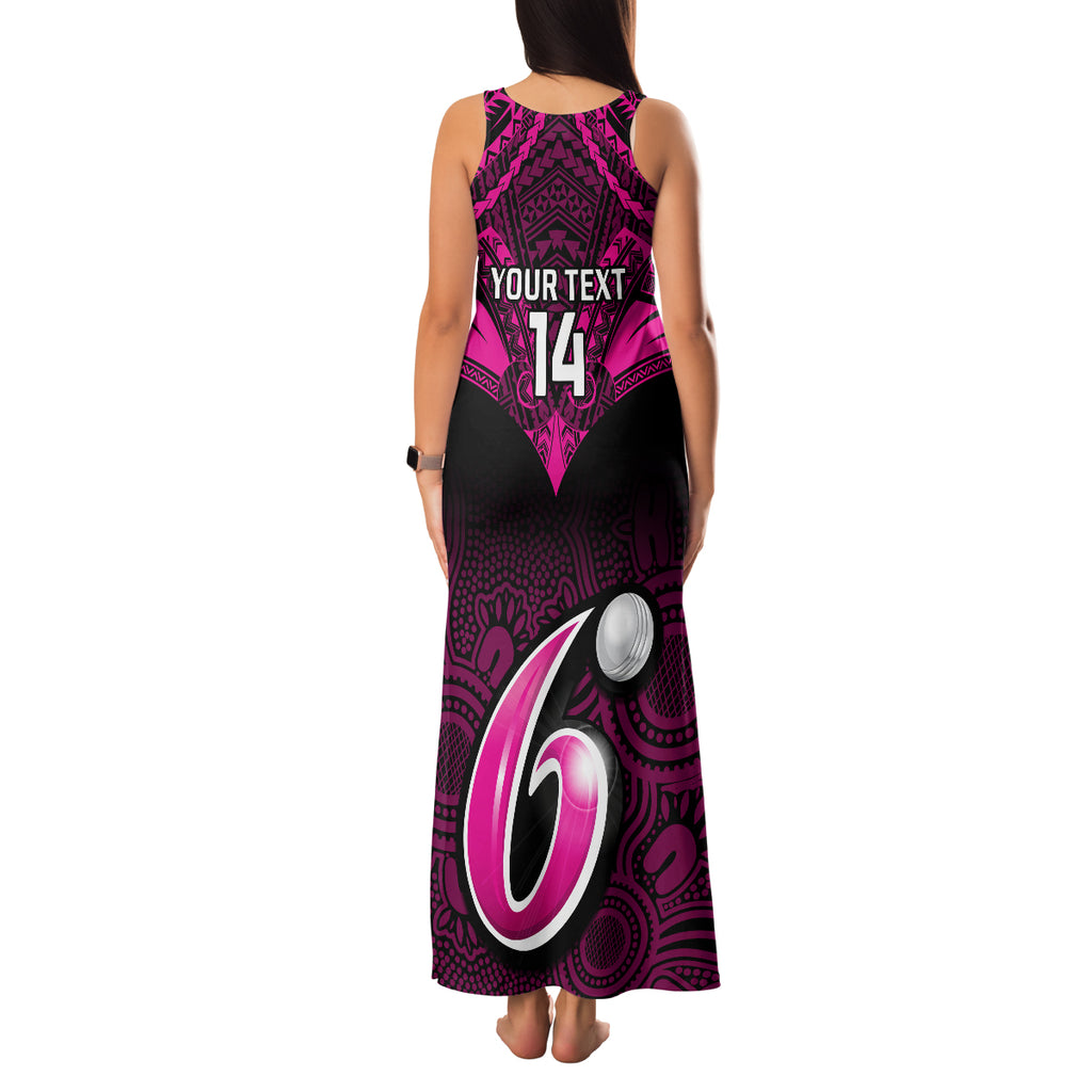 custom-sydney-sixers-cricket-family-matching-tank-maxi-dress-and-hawaiian-shirt-2023-unique-indigenous-art-mix-polynesian-pattern