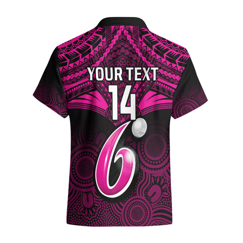 custom-sydney-sixers-cricket-hawaiian-shirt-2023-unique-indigenous-art-mix-polynesian-pattern