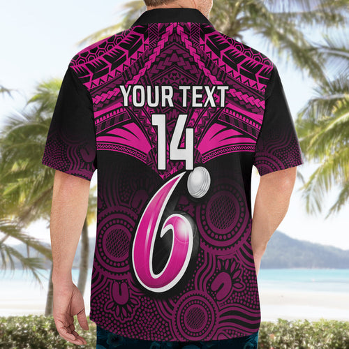 custom-sydney-sixers-cricket-hawaiian-shirt-2023-unique-indigenous-art-mix-polynesian-pattern
