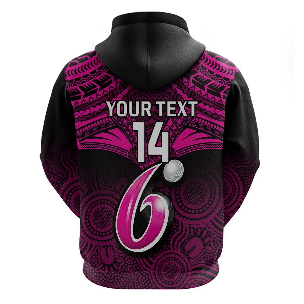 custom-sydney-sixers-cricket-hoodie-2023-unique-indigenous-art-mix-polynesian-pattern