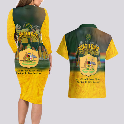 matildas-pride-couples-matching-long-sleeve-bodycon-dress-and-hawaiian-shirt-lgbt-kangaroo-australian-proud
