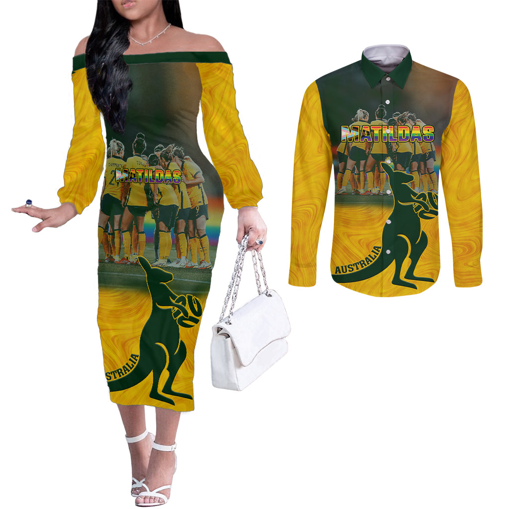 matildas-pride-couples-matching-off-the-shoulder-long-sleeve-dress-and-long-sleeve-button-shirts-lgbt-kangaroo-australian-proud