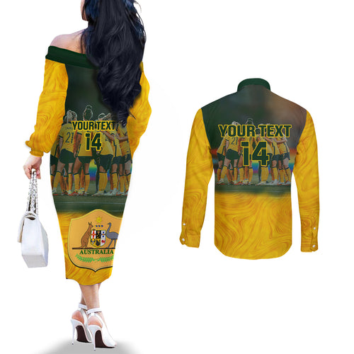 custom-matildas-pride-couples-matching-off-the-shoulder-long-sleeve-dress-and-long-sleeve-button-shirts-lgbt-kangaroo-australian-proud