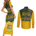 custom-matildas-pride-couples-matching-short-sleeve-bodycon-dress-and-long-sleeve-button-shirts-lgbt-kangaroo-australian-proud