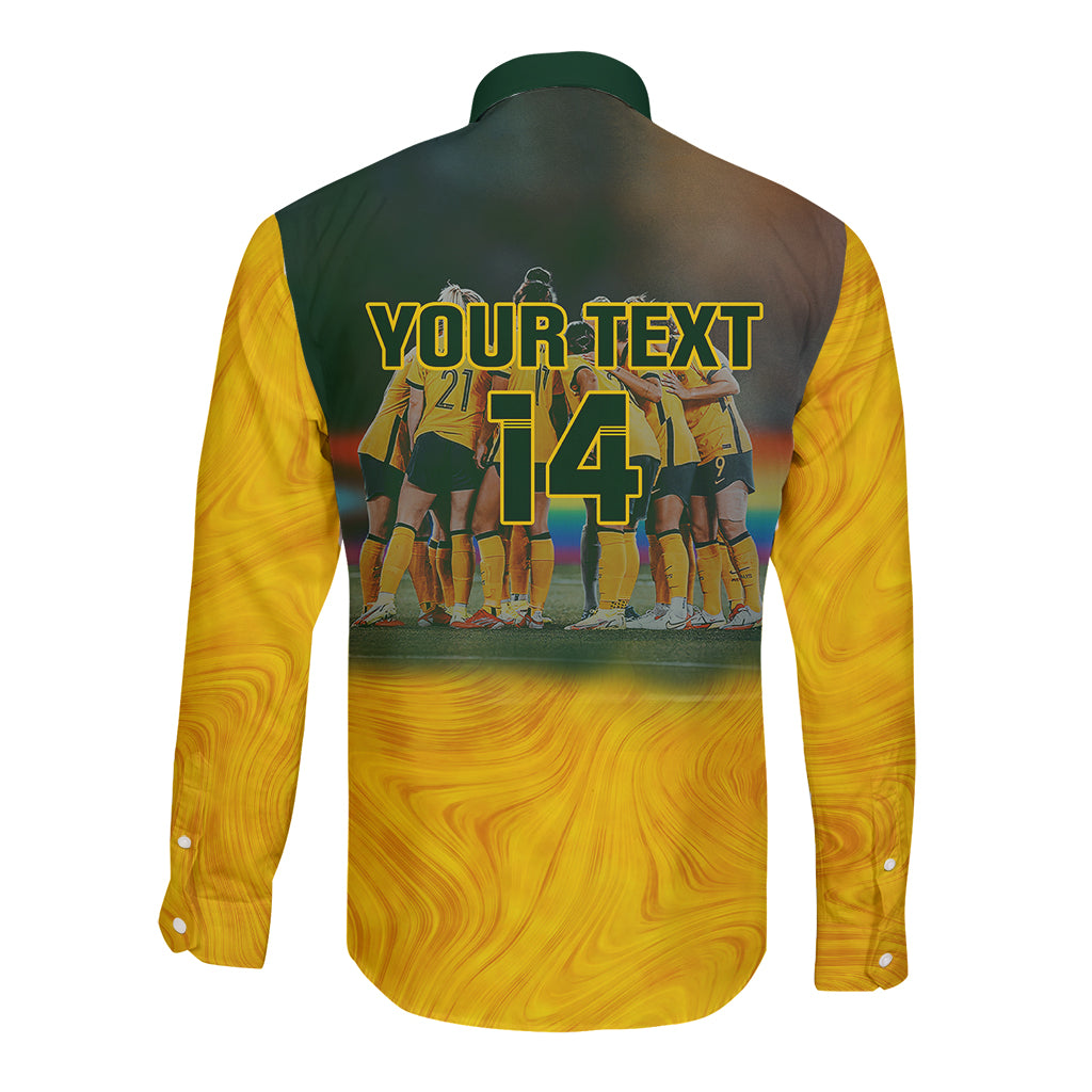 custom-matildas-pride-long-sleeve-button-shirt-lgbt-kangaroo-australian-proud