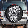 New Zealand Eel Spare Tire Cover Tuna Aotearoa Maori Patten - Black