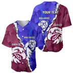 Personalised Bulldogs And Eagles Rugby Baseball Jersey Dynamic Style