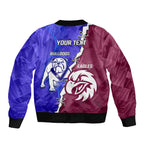 Personalised Bulldogs And Eagles Rugby Bomber Jacket Dynamic Style