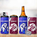 Bulldogs And Eagles Rugby Can Cooler Tumbler Dynamic Style