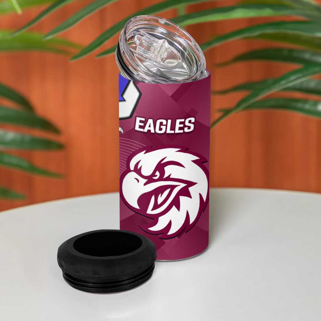 Bulldogs And Eagles Rugby Can Cooler Tumbler Dynamic Style