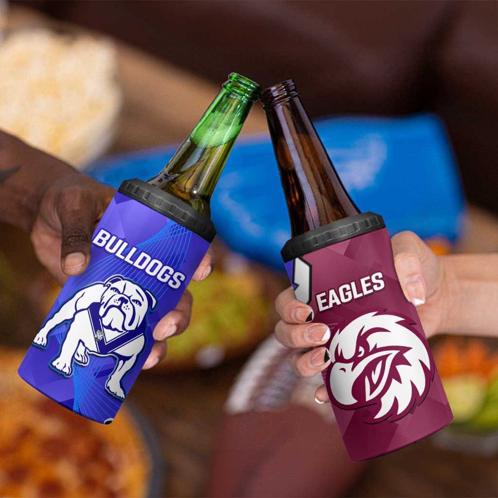 Bulldogs And Eagles Rugby Can Cooler Tumbler Dynamic Style