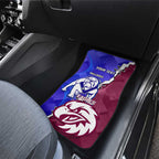Personalised Bulldogs And Eagles Rugby Car Mats Dynamic Style