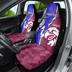 Personalised Bulldogs And Eagles Rugby Car Seat Cover Dynamic Style