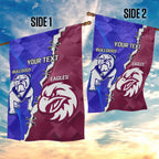 Personalised Bulldogs And Eagles Rugby Garden Flag Dynamic Style