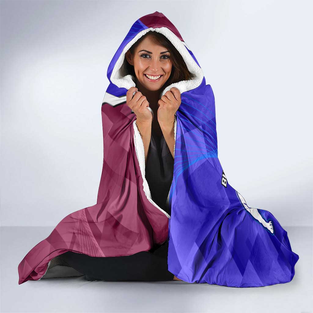 Personalised Bulldogs And Eagles Rugby Hooded Blanket Dynamic Style