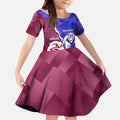 Personalised Bulldogs And Eagles Rugby Kid Short Sleeve Dress Dynamic Style