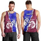 Personalised Bulldogs And Eagles Rugby Men Tank Top Dynamic Style