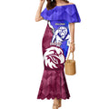 Personalised Bulldogs And Eagles Rugby Mermaid Dress Dynamic Style