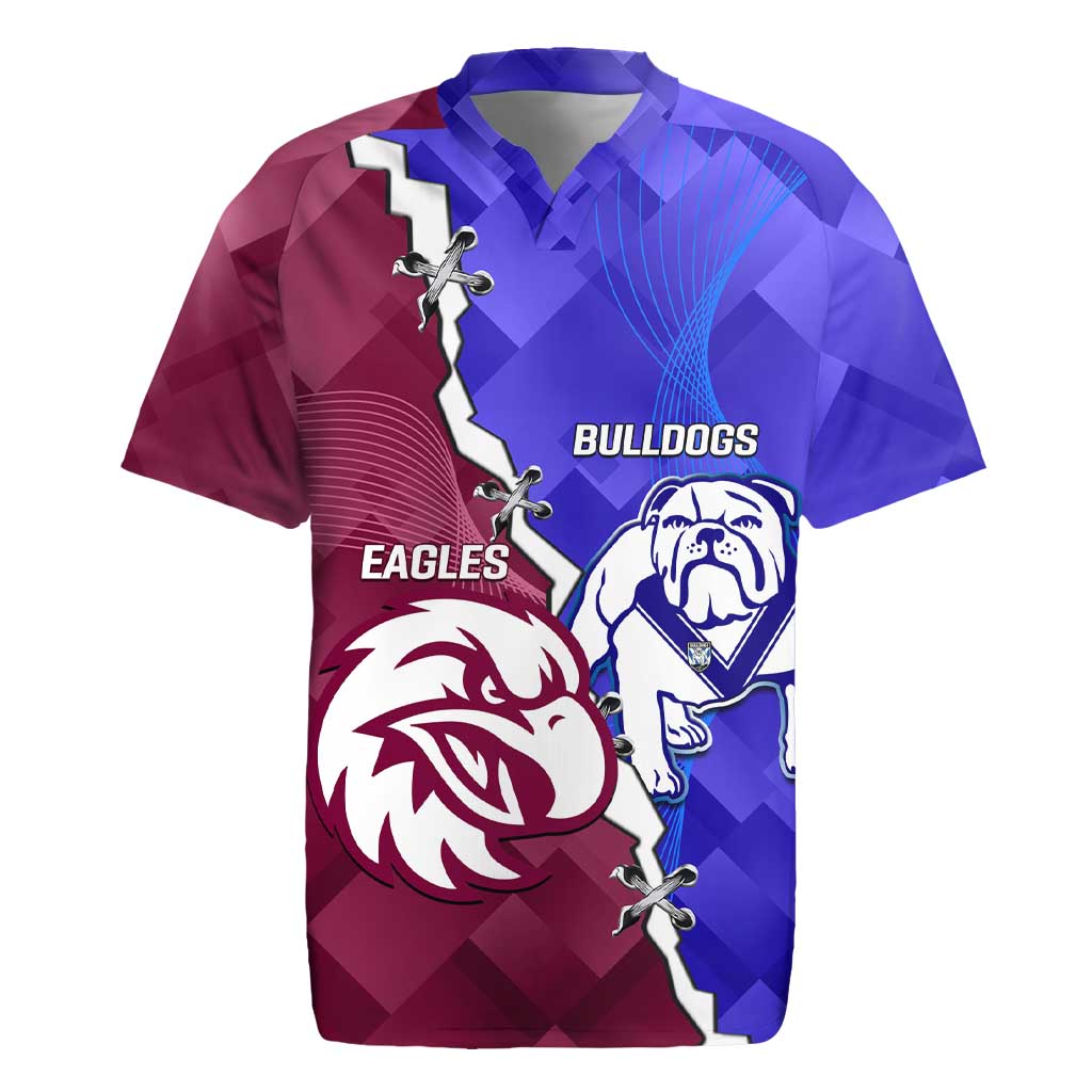Personalised Bulldogs And Eagles Rugby Rugby Jersey Dynamic Style