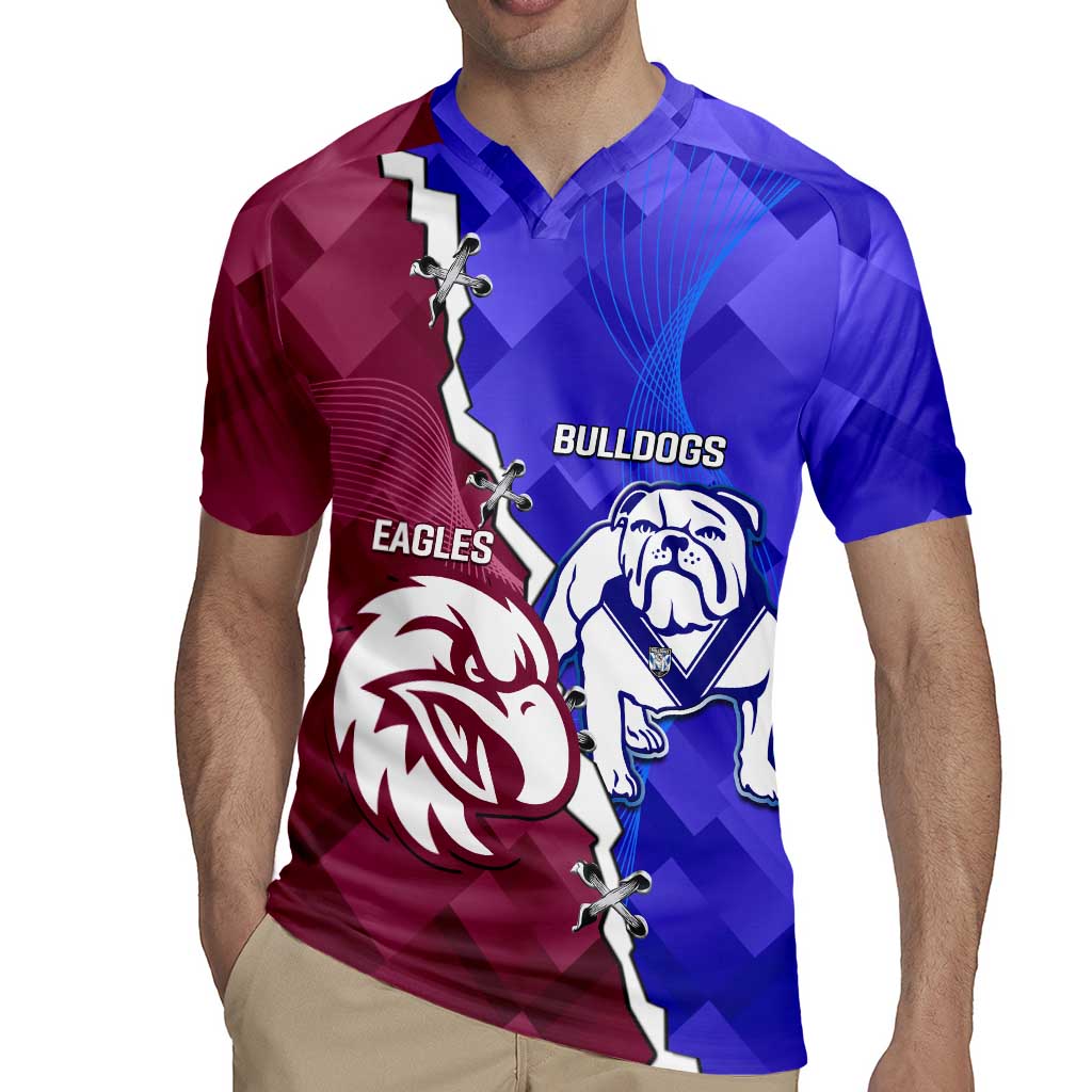 Personalised Bulldogs And Eagles Rugby Rugby Jersey Dynamic Style