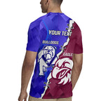 Personalised Bulldogs And Eagles Rugby Rugby Jersey Dynamic Style