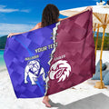 Personalised Bulldogs And Eagles Rugby Sarong Dynamic Style