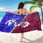 Personalised Bulldogs And Eagles Rugby Sarong Dynamic Style