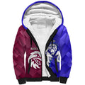 Personalised Bulldogs And Eagles Rugby Sherpa Hoodie Dynamic Style