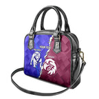 Personalised Bulldogs And Eagles Rugby Shoulder Handbag Dynamic Style