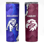 Bulldogs And Eagles Rugby Skinny Tumbler Dynamic Style