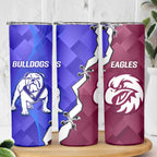 Bulldogs And Eagles Rugby Skinny Tumbler Dynamic Style