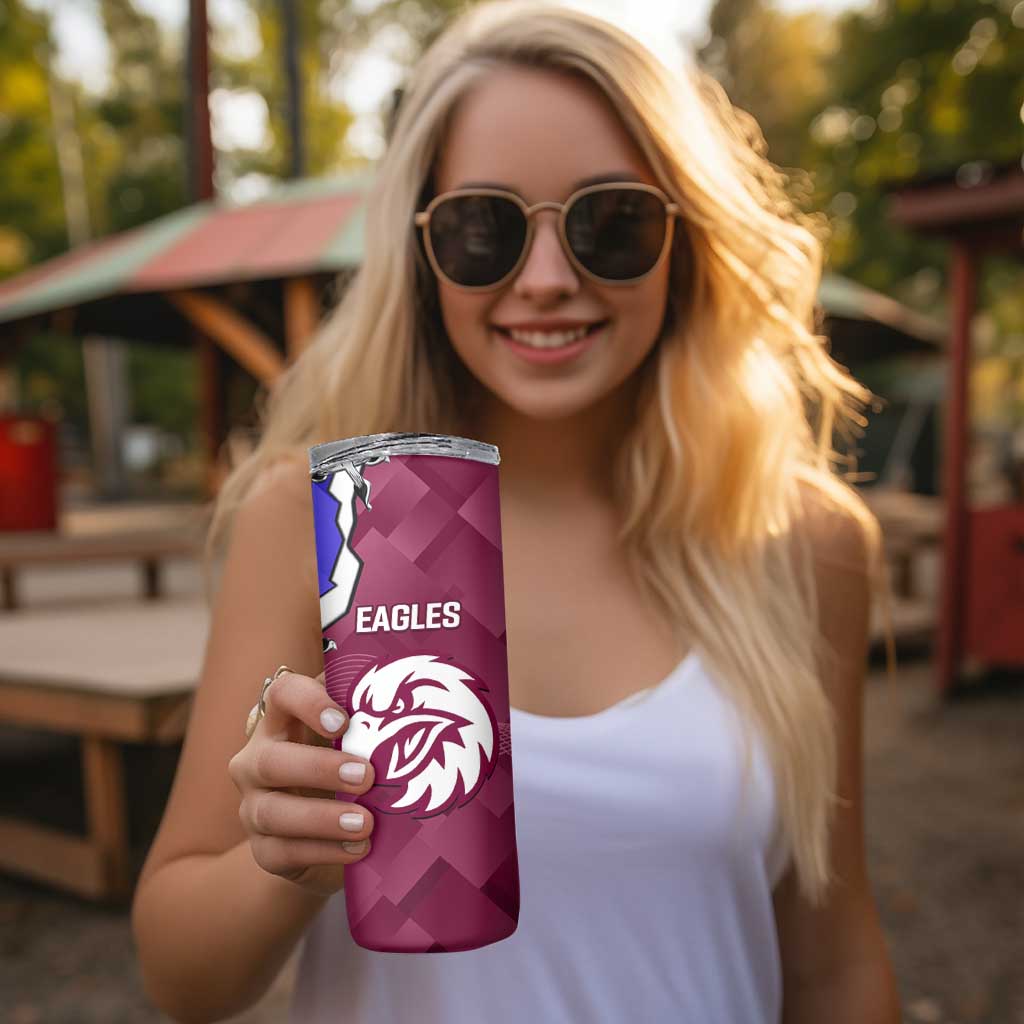 Bulldogs And Eagles Rugby Skinny Tumbler Dynamic Style