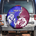 Personalised Bulldogs And Eagles Rugby Spare Tire Cover Dynamic Style