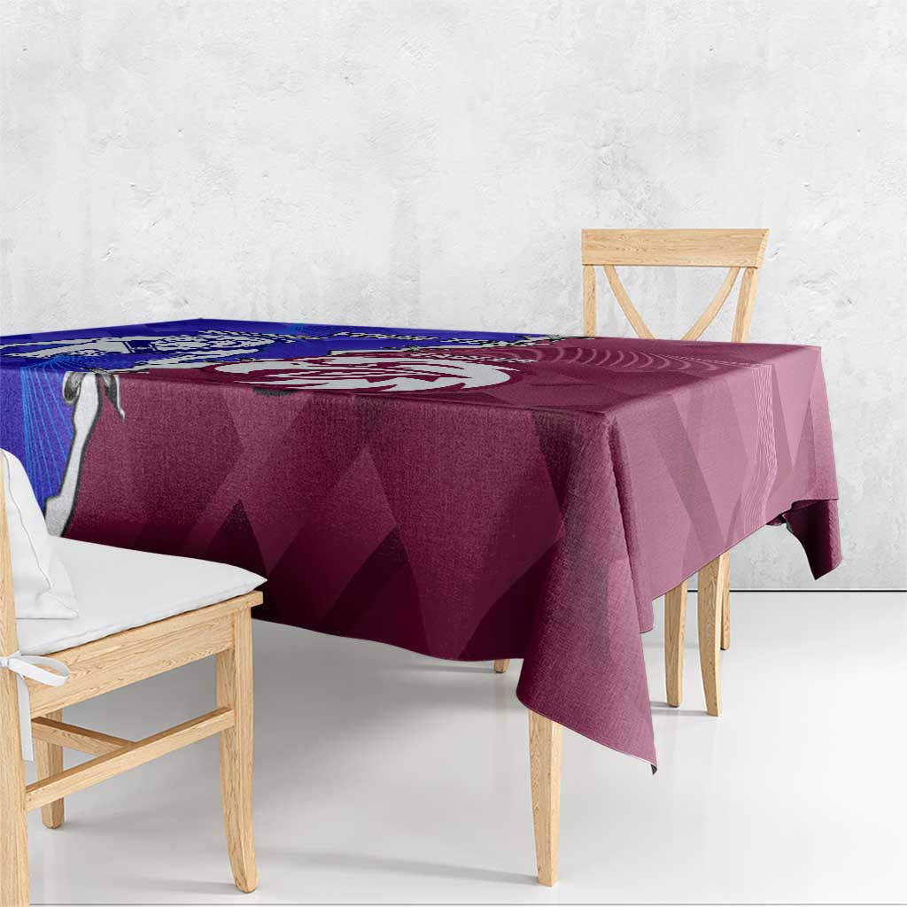 Personalised Bulldogs And Eagles Rugby Tablecloth Dynamic Style