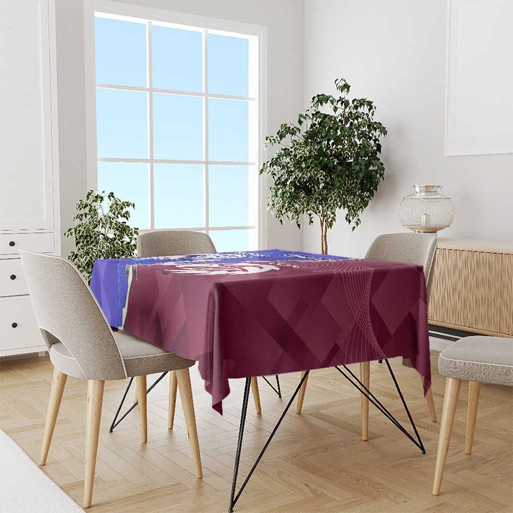 Personalised Bulldogs And Eagles Rugby Tablecloth Dynamic Style