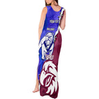 Personalised Bulldogs And Eagles Rugby Tank Maxi Dress Dynamic Style