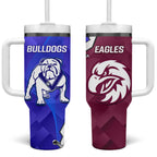 Bulldogs And Eagles Rugby Tumbler With Handle Dynamic Style