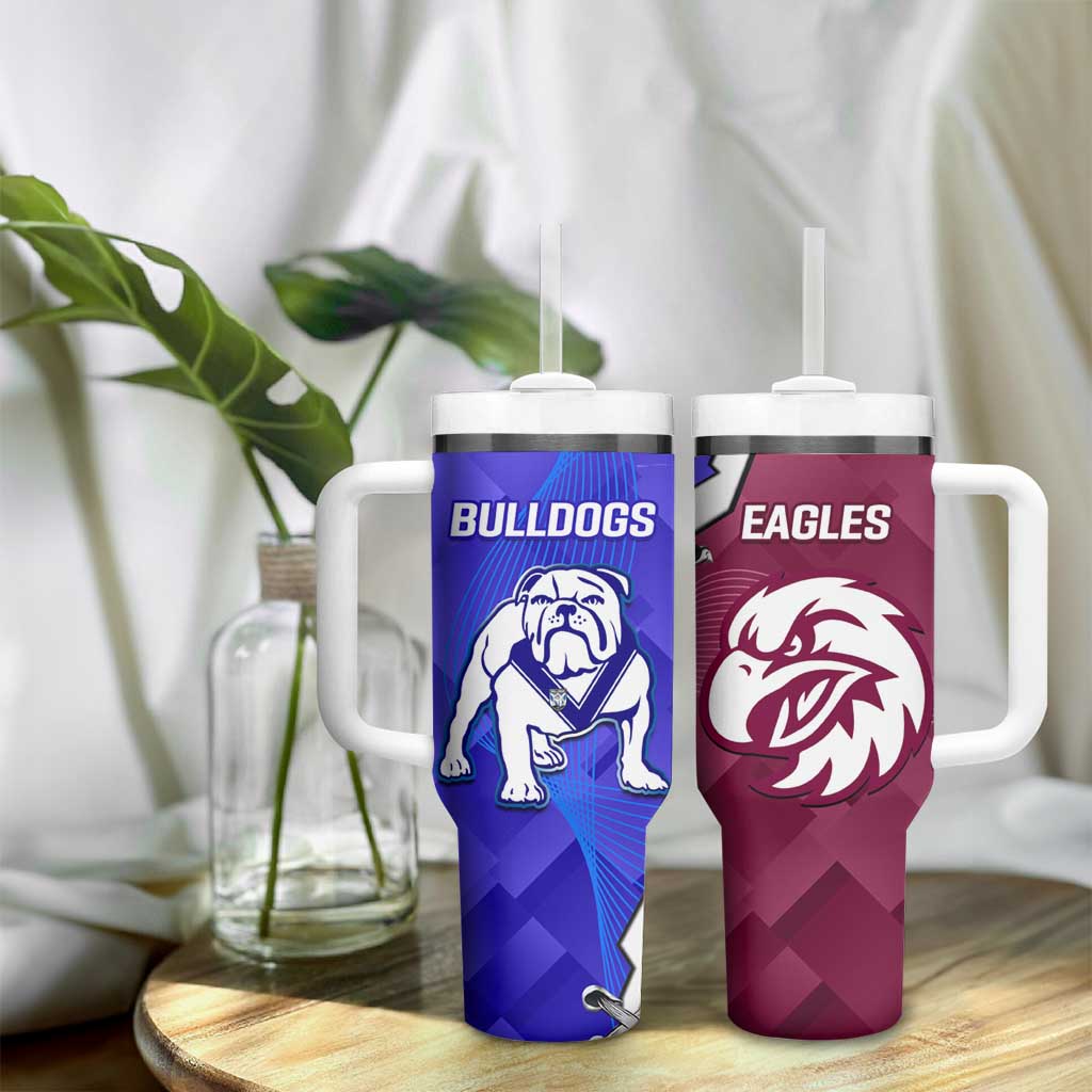 Bulldogs And Eagles Rugby Tumbler With Handle Dynamic Style
