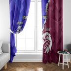 Personalised Bulldogs And Eagles Rugby Window Curtain Dynamic Style