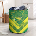 Australia Wheelaroos Rugby Custom Laundry Basket Go Aussie Kangaroo Indigenous Art