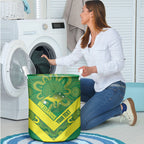 Australia Wheelaroos Rugby Custom Laundry Basket Go Aussie Kangaroo Indigenous Art