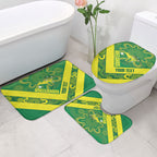 Australia Wheelaroos Rugby Custom Bathroom Set Go Aussie Kangaroo Indigenous Art