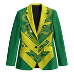 Australia Wheelaroos Rugby Custom Blazer Go Aussie Kangaroo Indigenous Art