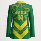 Australia Wheelaroos Rugby Custom Blazer Go Aussie Kangaroo Indigenous Art