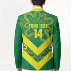 Australia Wheelaroos Rugby Custom Blazer Go Aussie Kangaroo Indigenous Art