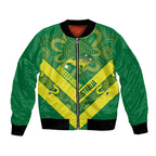 Australia Wheelaroos Rugby Custom Bomber Jacket Go Aussie Kangaroo Indigenous Art