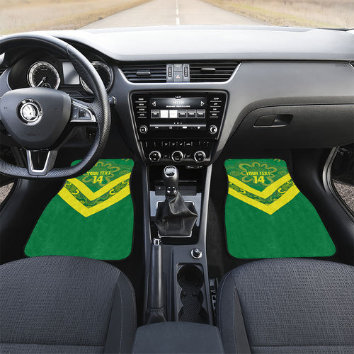 Australia Wheelaroos Rugby Custom Car Mats Go Aussie Kangaroo Indigenous Art