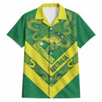 Australia Wheelaroos Rugby Custom Hawaiian Shirt Go Aussie Kangaroo Indigenous Art
